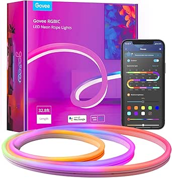 Unleash Your Creativity with Govee’s 32.8ft RGBIC Rope Lights