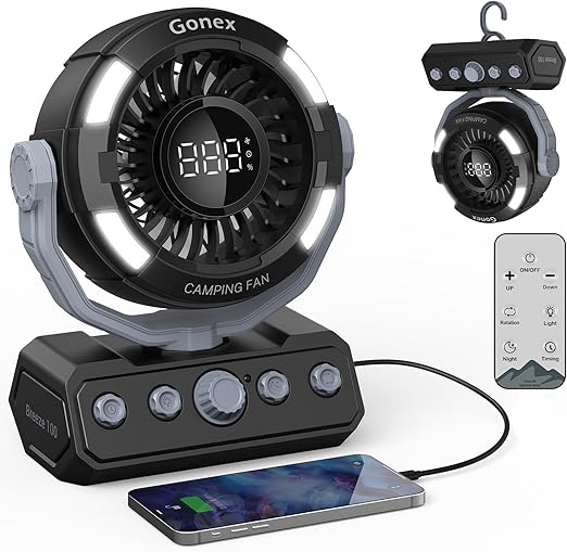 Stay Cool on Your Next Adventure with the Gonex Camping Fan
